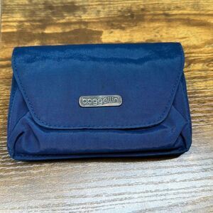 Baggallini Blue Nylon Wallet Mini Clutch Purse Handbag